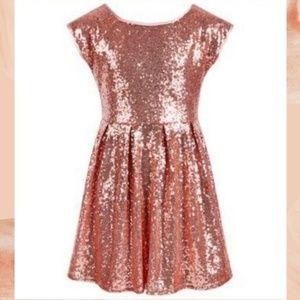 Epic Threads Rose gold Sequin dress
